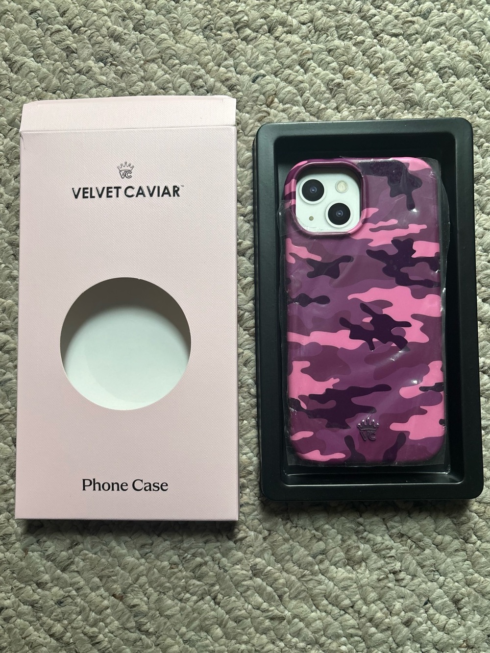 Velvet Caviar iPhone 15 Camo Phone Case